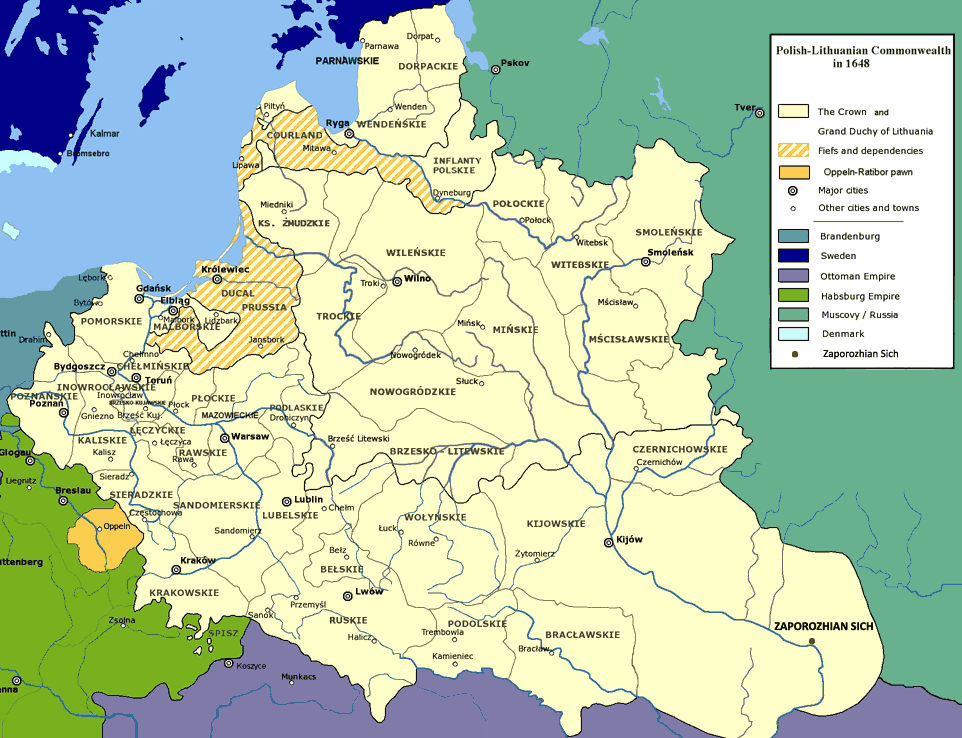 Polish-Lithuanian Commonwealth Map