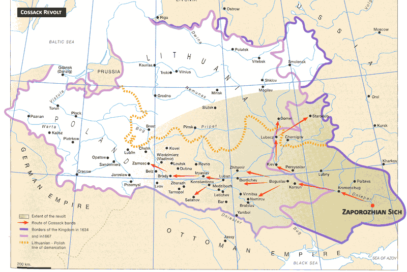 Cossack Revolt Map